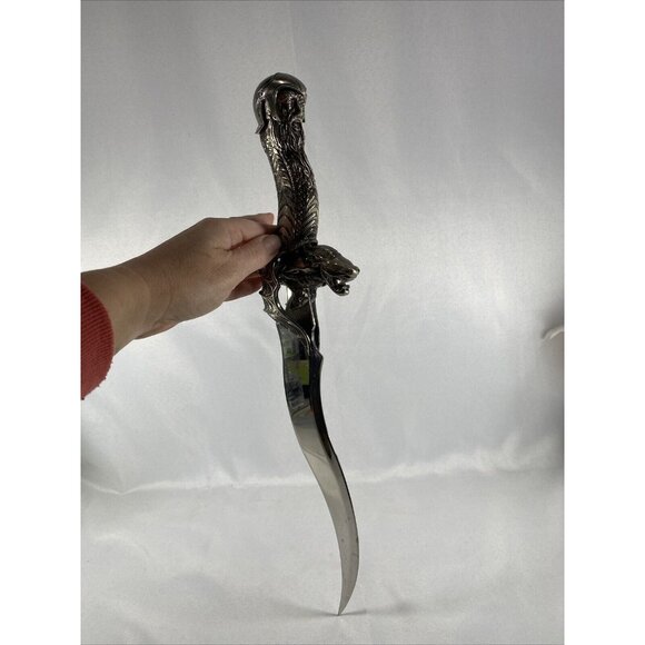 Merlin the Magician Fantasy Dagger Silver Tone Great Weight! Cosplay Man Cave - Picture 1 of 16